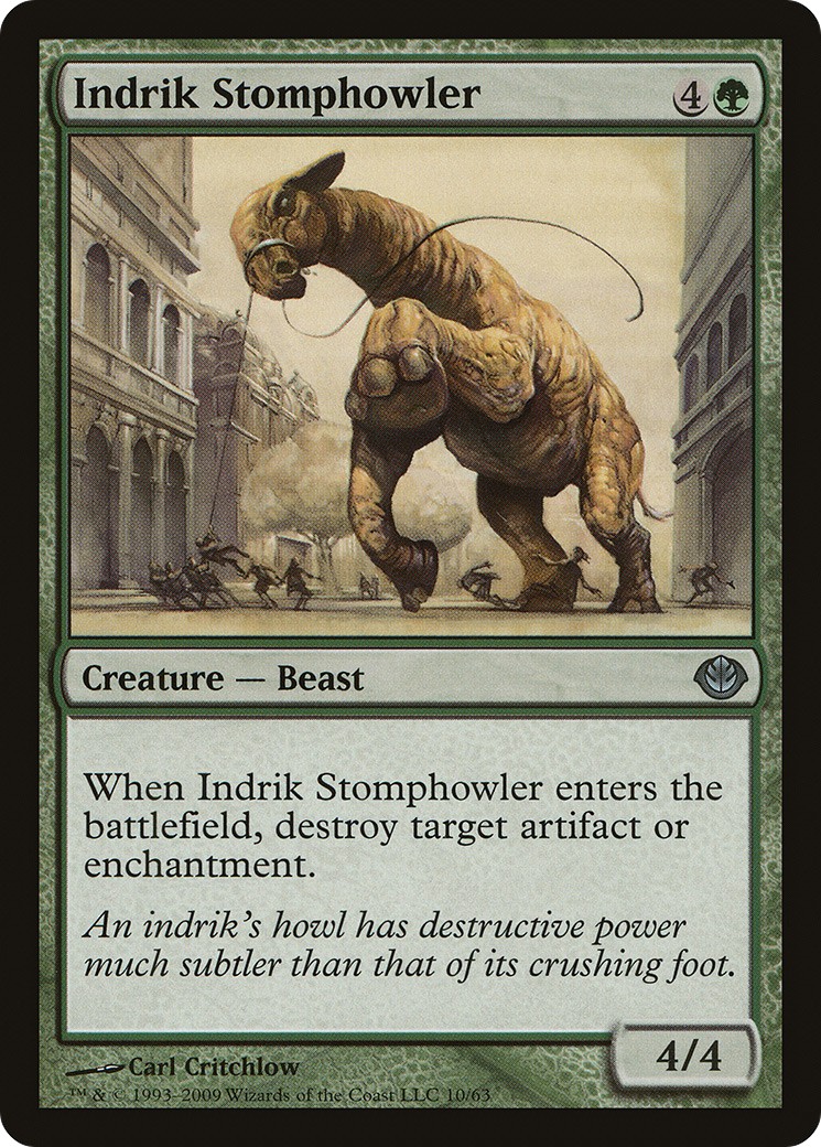 2009 Magic: The Gathering Duel Decks: Garruk vs. Liliana Indrik Stomphowler #10 trading card