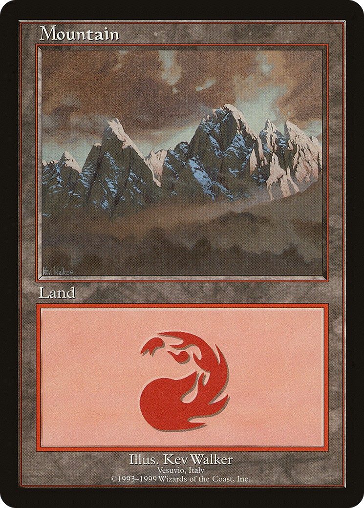 2000 Magic: The Gathering European Land Program Mountain #3 trading card