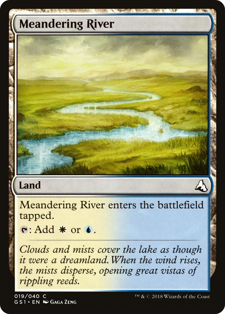 2018 Magic: The Gathering Global Series Jiang Yanggu & Mu Yanling Meandering River #19 trading card