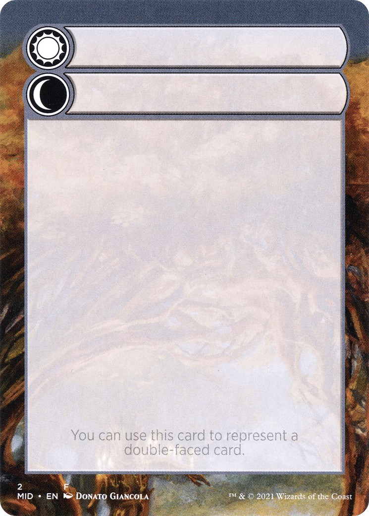 2021 Magic: The Gathering Innistrad: Midnight Hunt Substitute Cards Double-Faced Substitute Card #2 trading card