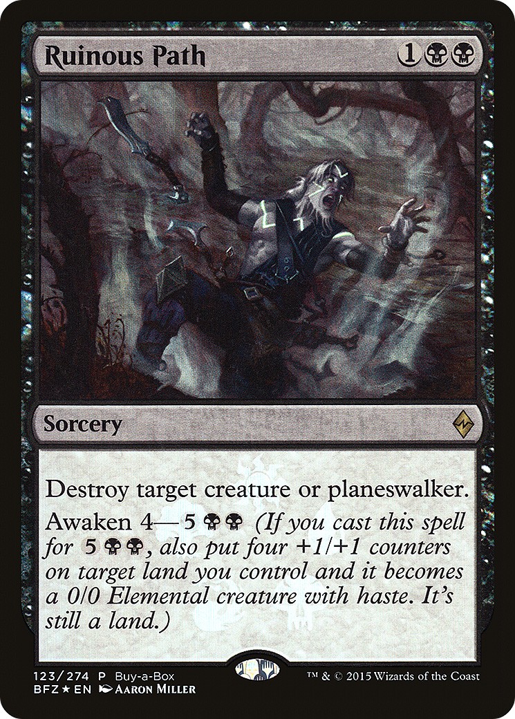 2015 Magic: The Gathering Battle for Zendikar Promos Ruinous Path #123 trading card
