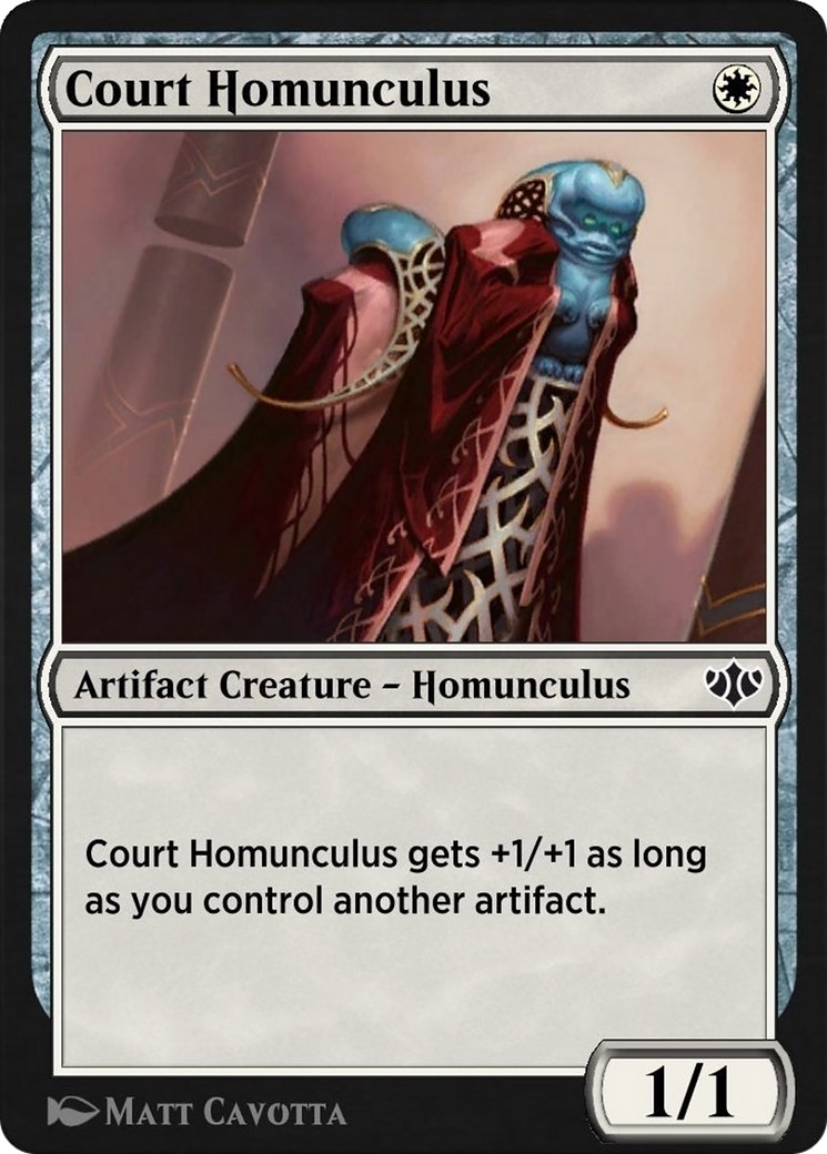 2021 Magic: The Gathering Historic Anthology 5 Court Homunculus #1 trading card