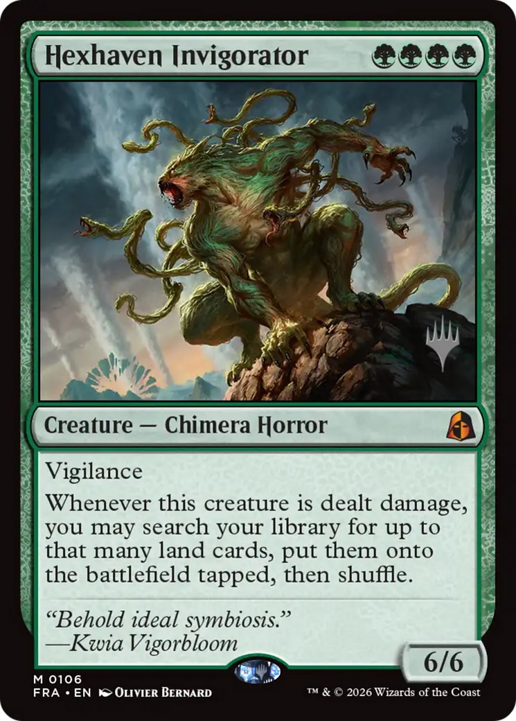 2026 Magic: The Gathering Reality Fracture Promos Hexhaven Invigorator #106p trading card