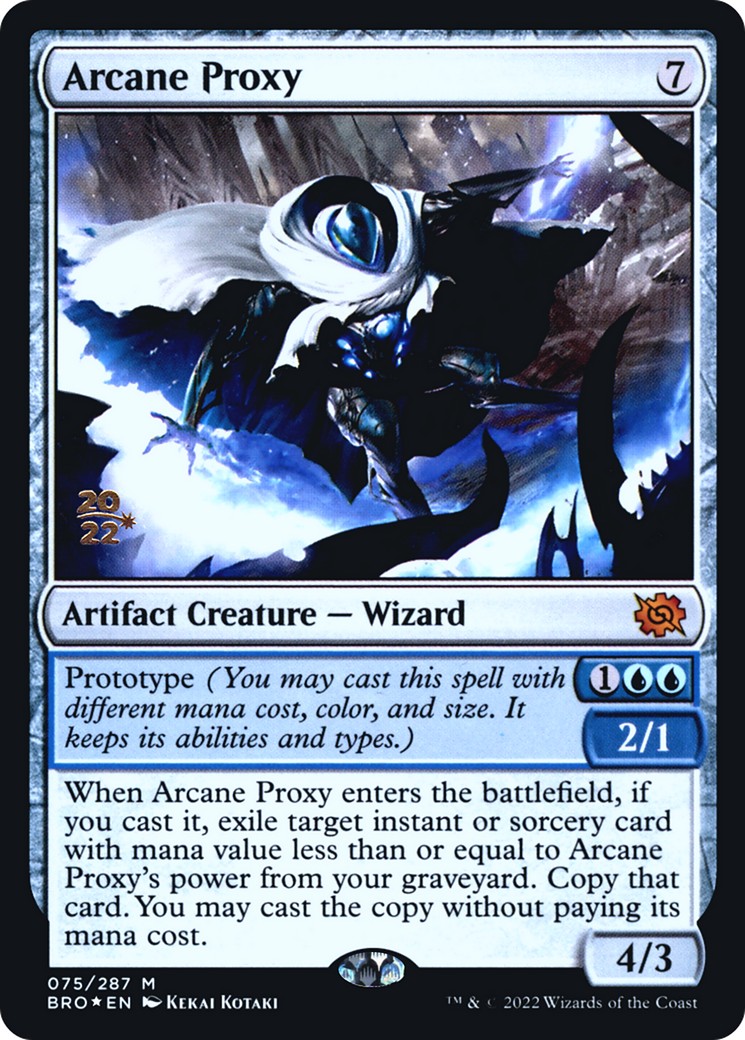 2022 Magic: The Gathering The Brothers' War Promos 2022 Magic: The Gathering The Brothers' War Promos #75s trading card