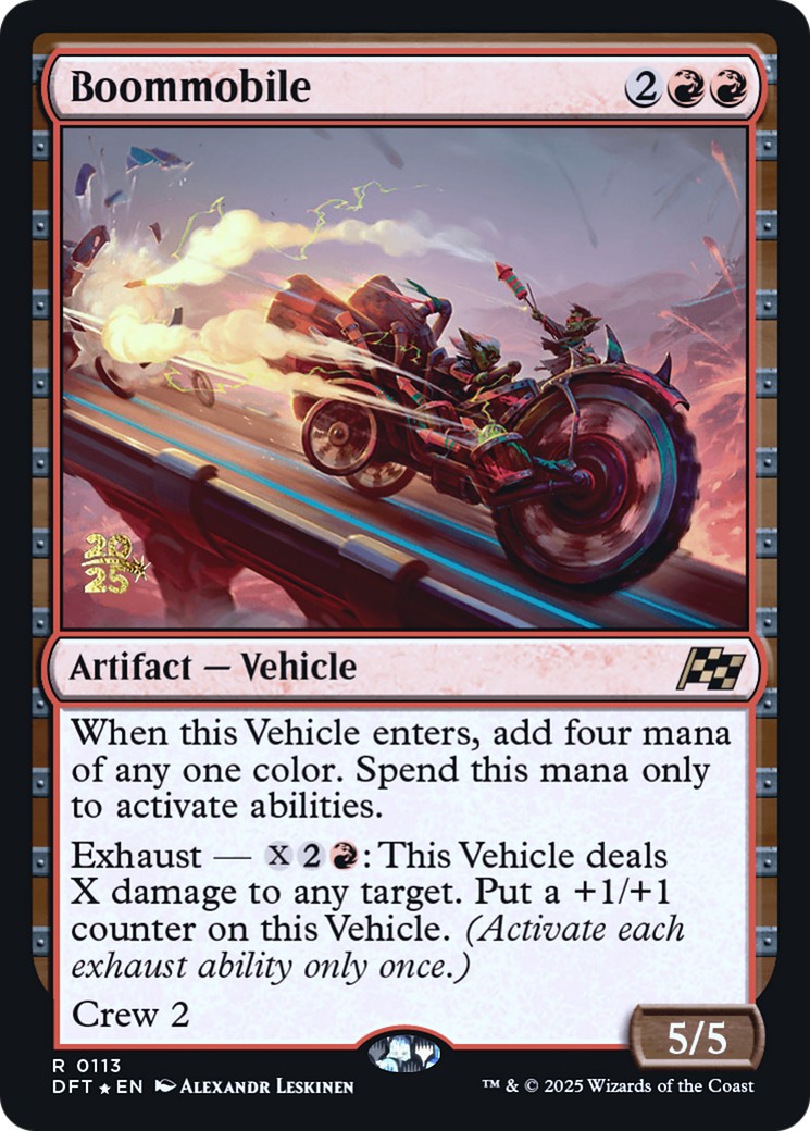 2025 Magic: The Gathering Aetherdrift Promos Boommobile #113s trading card