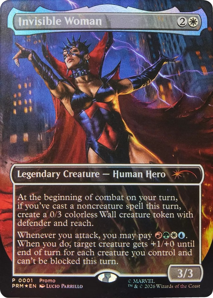 2026 Magic: The Gathering Marvel Legends Series Inserts Invisible Woman #5 trading card