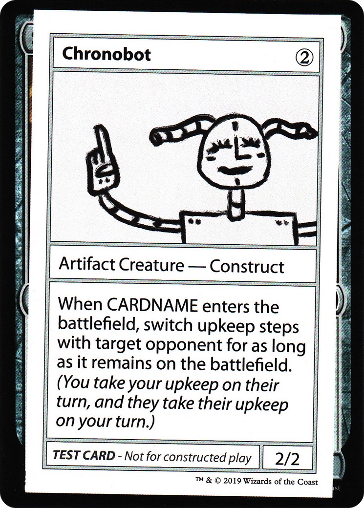 2021 Magic: The Gathering Mystery Booster Playtest Cards 2021 Chronobot #105 trading card