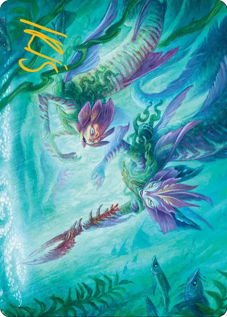 2026 Magic: The Gathering Lorwyn Eclipsed Art Series Silvergill Mentor // Silvergill Mentor #10 trading card