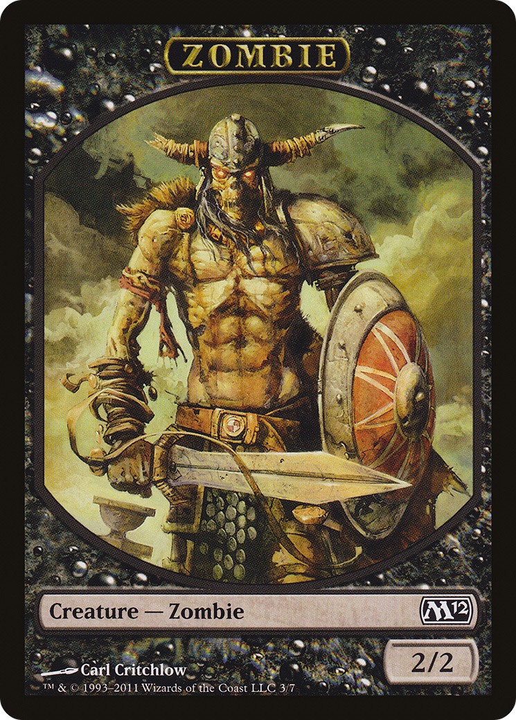 2011 Magic: The Gathering Magic 2012 Tokens Zombie #3 trading card