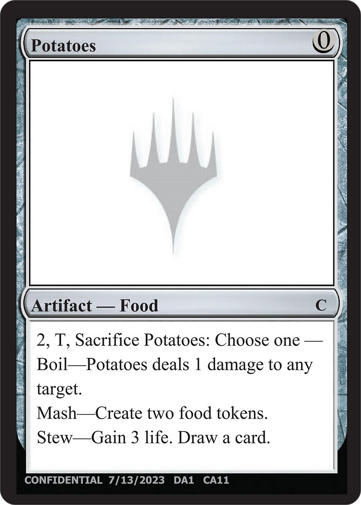 2023 Magic: The Gathering Unknown Event Potatoes #CAa trading card