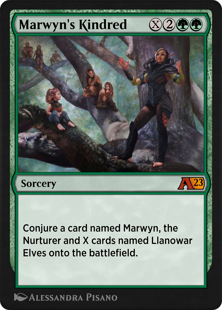 2022 Magic: The Gathering Alchemy: Dominaria Marwyn's Kindred #16 trading card