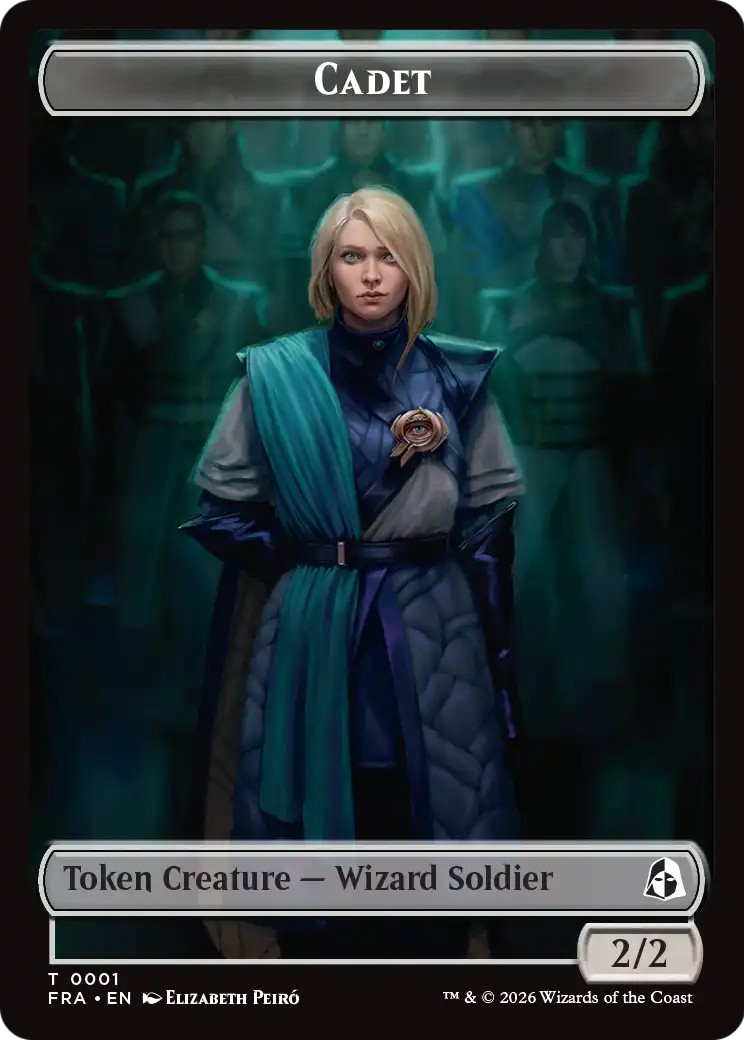 2026 Magic: The Gathering Reality Fracture Tokens Cadet #1 trading card