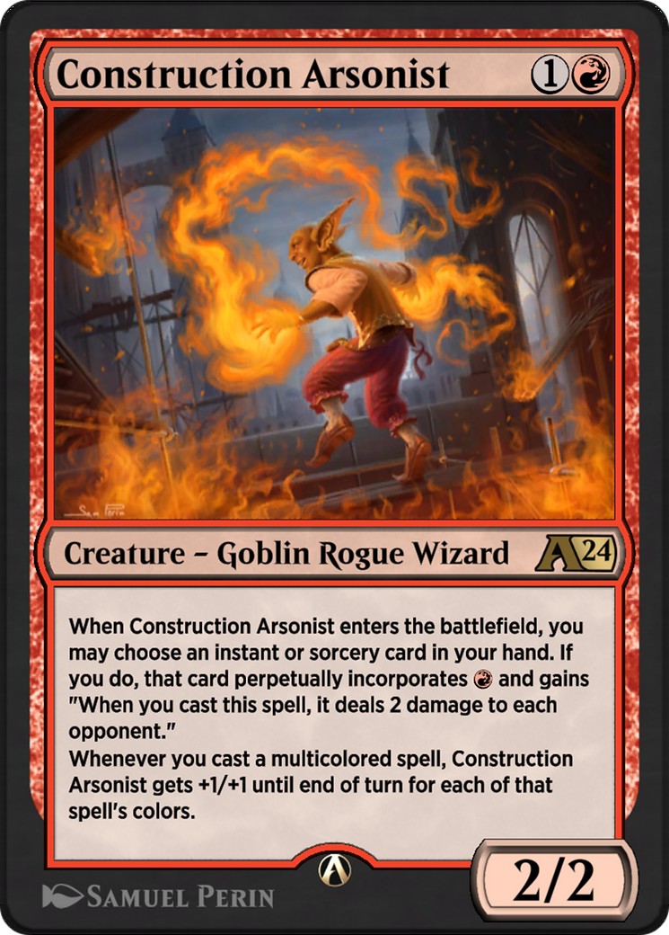 2024 Magic: The Gathering Alchemy: Murders at Karlov Manor Construction Arsonist #15 trading card