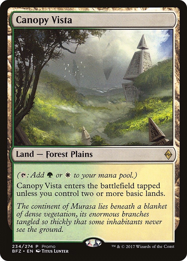 2015 Magic: The Gathering BFZ Standard Series Canopy Vista #234 trading card