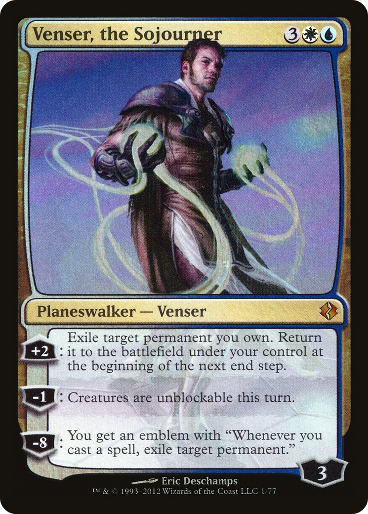 2012 Magic: The Gathering Duel Decks: Venser vs. Koth Venser, the Sojourner #1 trading card