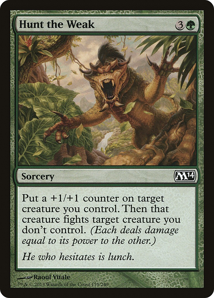 2013 Magic: The Gathering Magic 2014 Hunt the Weak #179 trading card