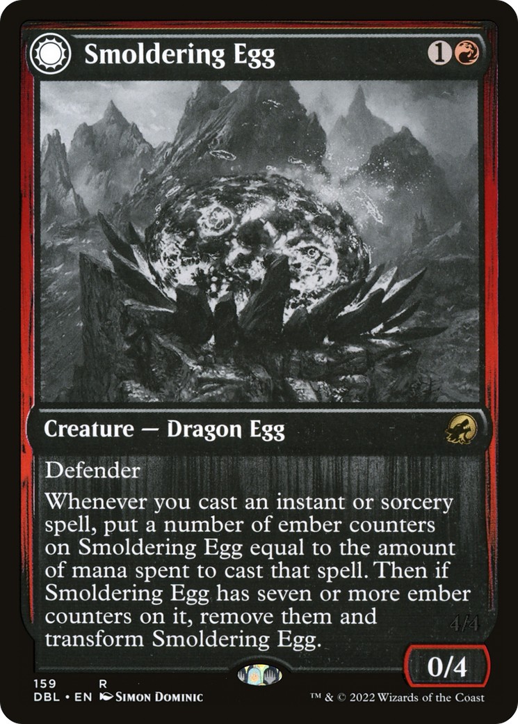 Smoldering Egg // Ashmouth Dragon - Image 1