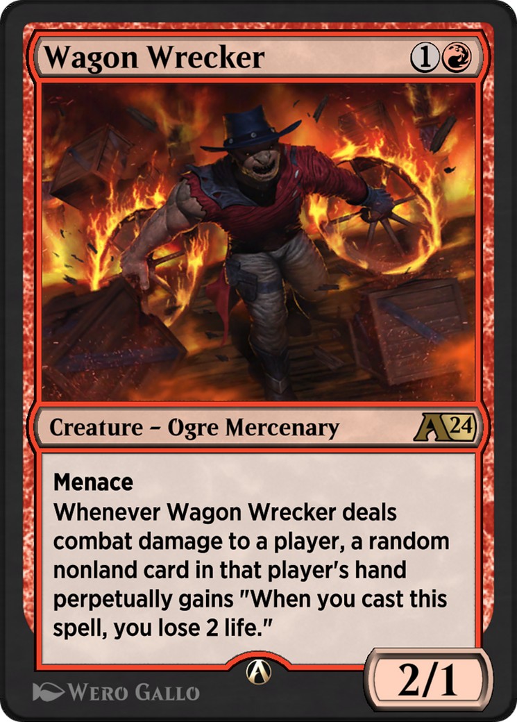 2024 Magic: The Gathering Alchemy: Outlaws of Thunder Junction Wagon Wrecker #15 trading card