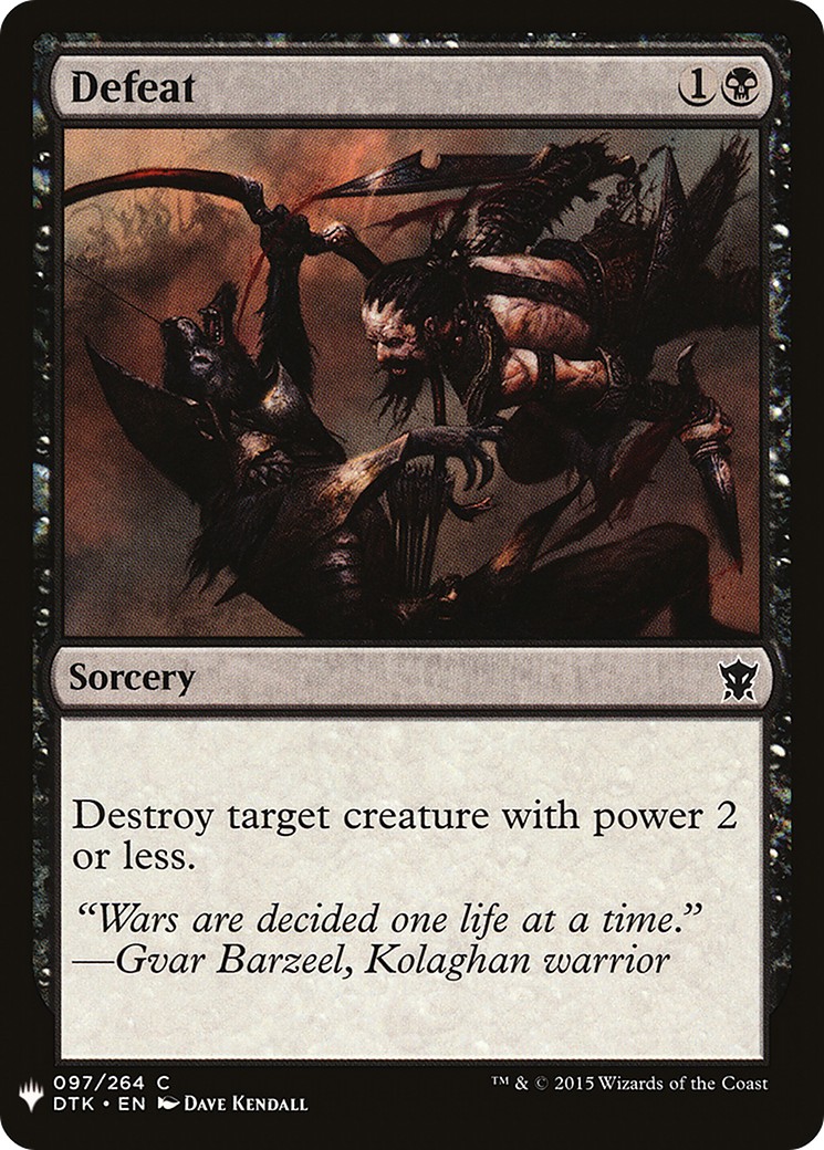 2019 Magic: The Gathering The List 2019 Magic: The Gathering The List #DTK-97 trading card