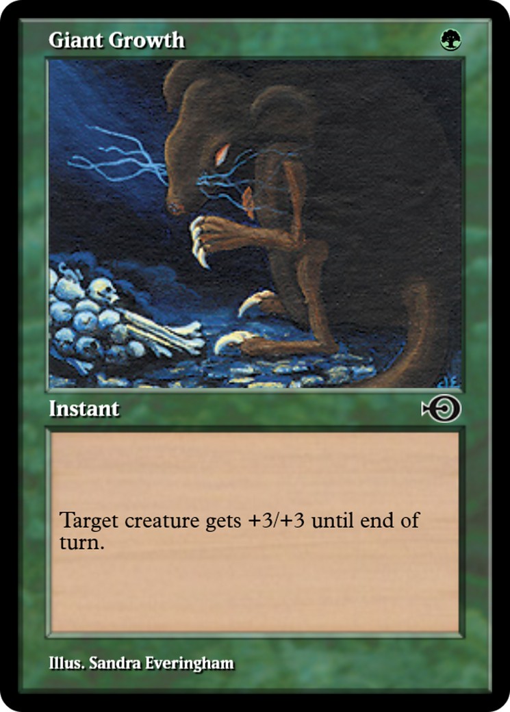 2017 Magic: The Gathering Magic Online Promos Giant Growth #35930 trading card