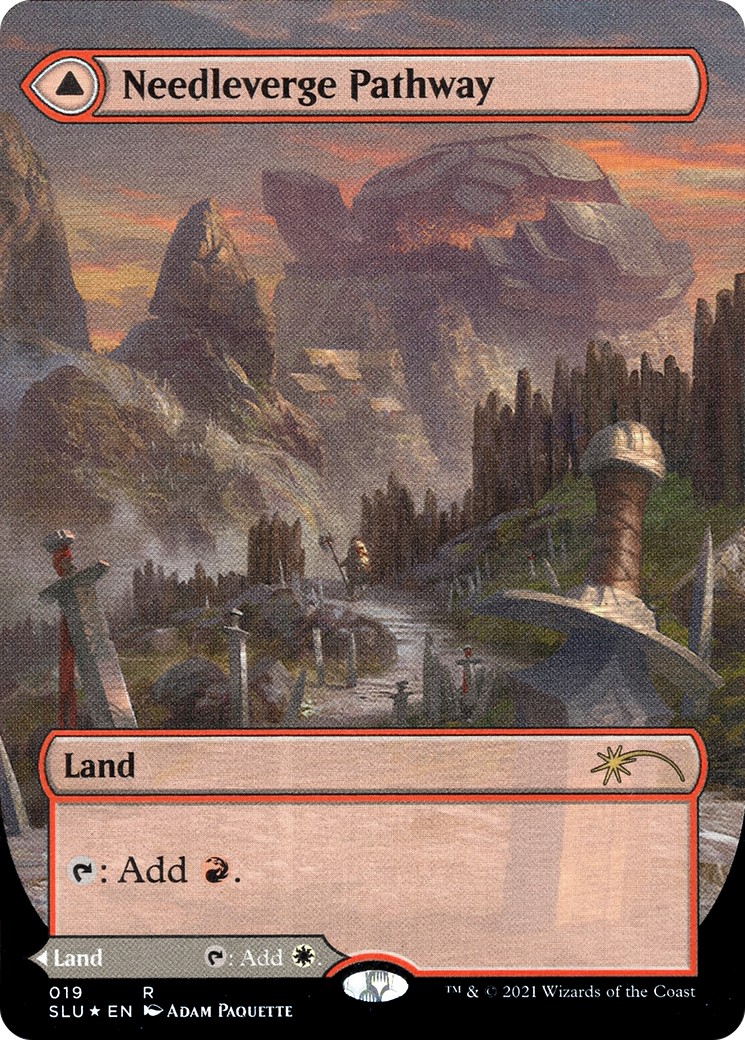 2021 Magic: The Gathering Secret Lair: Ultimate Edition Needleverge Pathway // Pillarverge Pathway #19 trading card