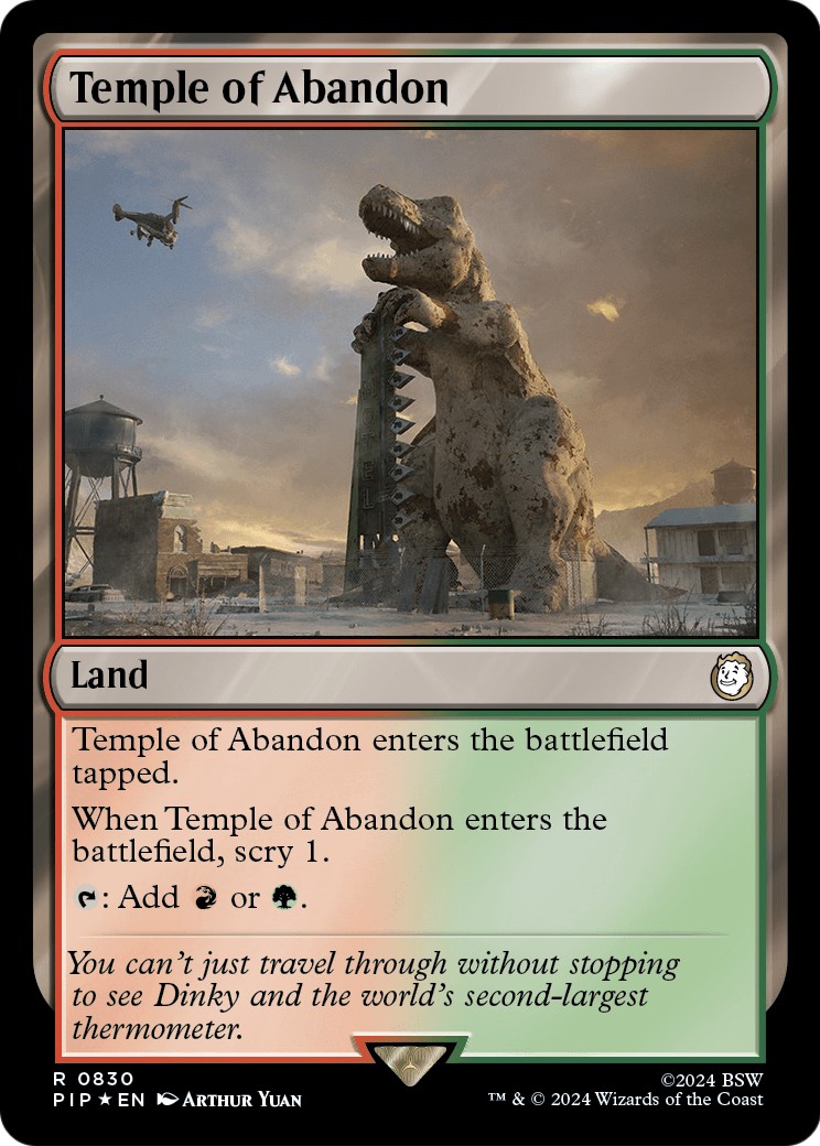 Temple of Abandon (Rare · Foil) · 2024 · Fallout