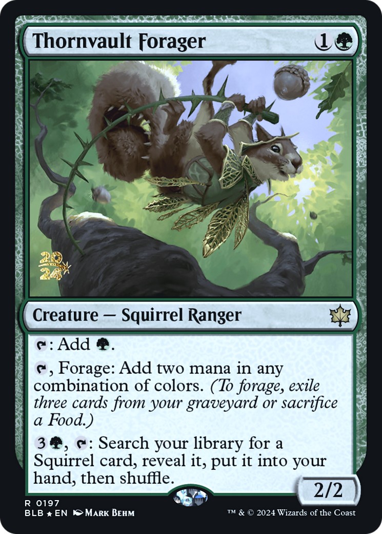 2024 Magic: The Gathering Bloomburrow Promos 2024 Magic: The Gathering Bloomburrow Promos #197s trading card