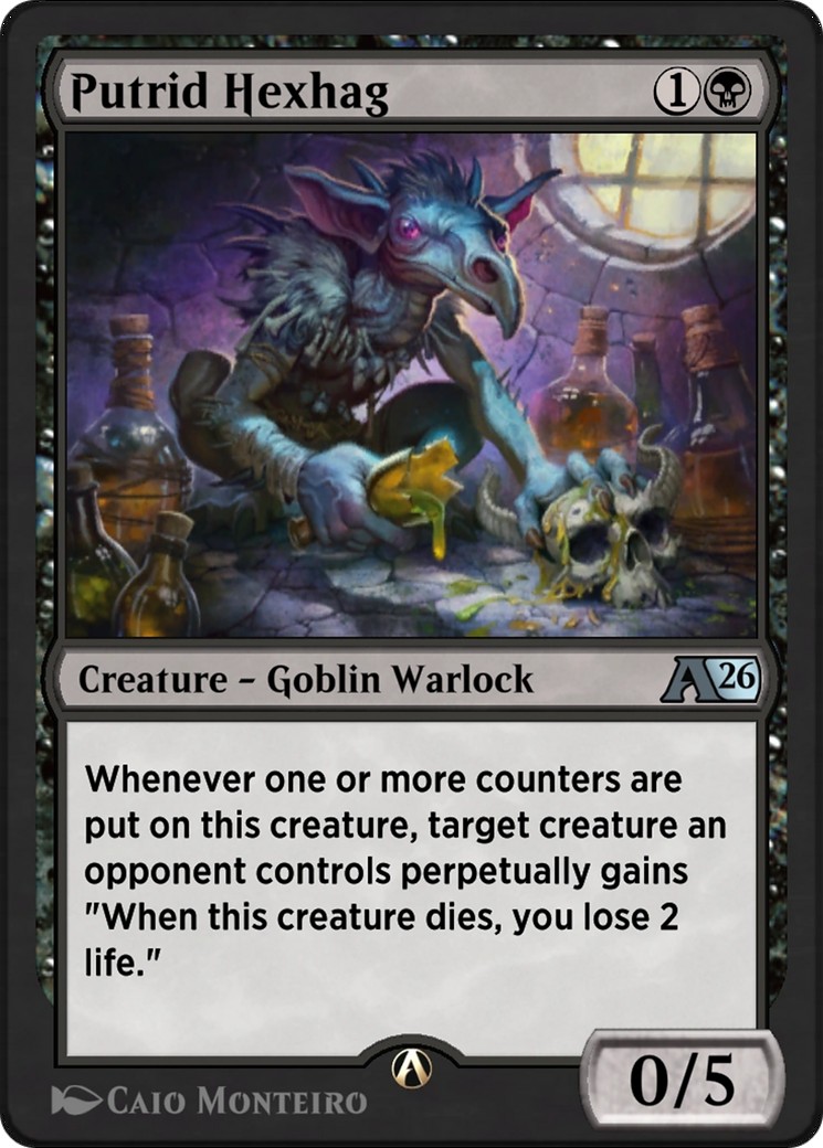 2026 Magic: The Gathering Alchemy: Lorwyn Eclipsed Putrid Hexhag #10 trading card