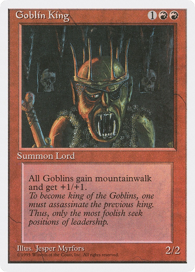 Goblin King (Rare · Normal) · 1995 · Fourth Edition