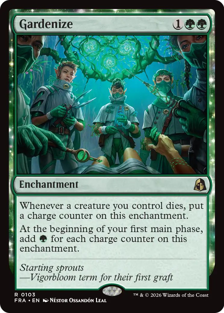 2026 Magic: The Gathering Reality Fracture Gardenize #103 trading card