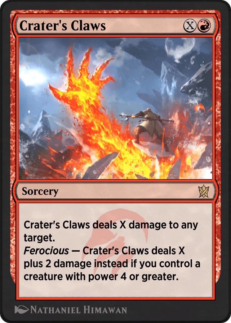 2023 Magic: The Gathering Khans of Tarkir Crater's Claws #106y trading card