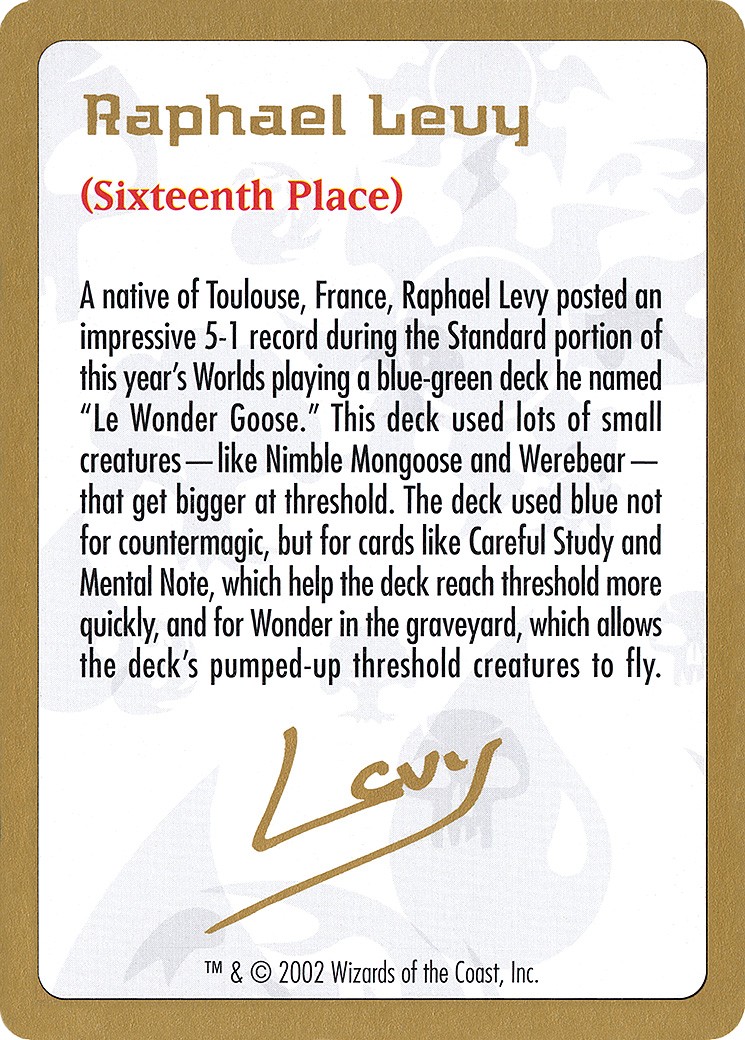 Raphael Levy Bio - Image 1