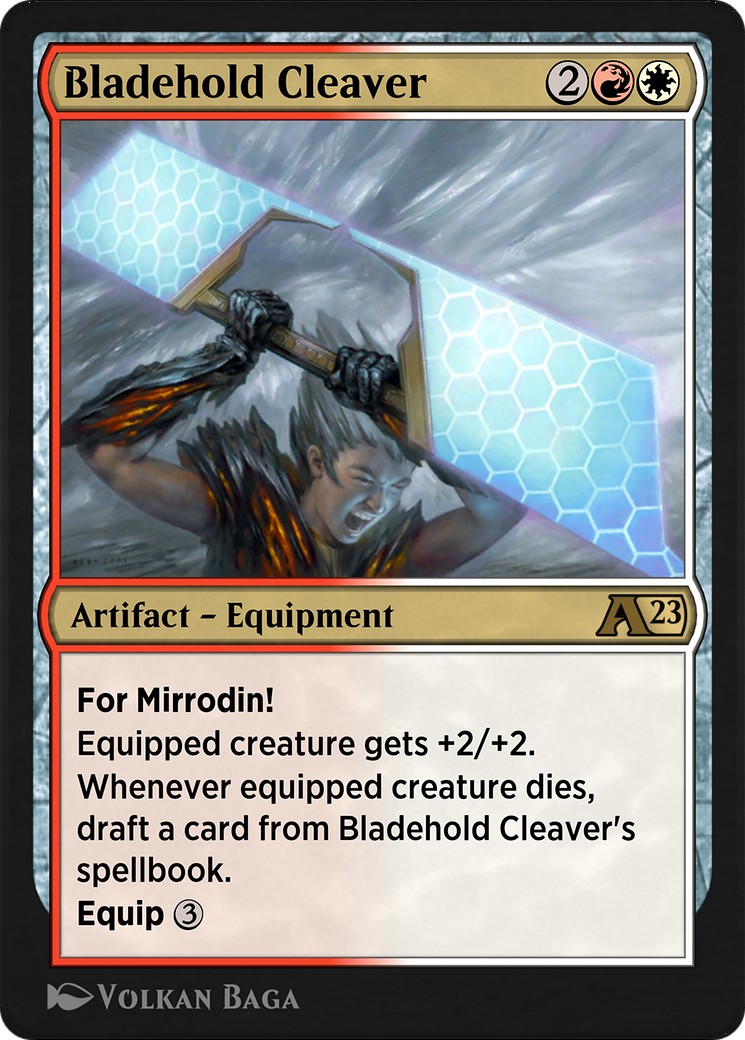 2023 Magic: The Gathering Alchemy: Phyrexia Bladehold Cleaver #18 trading card