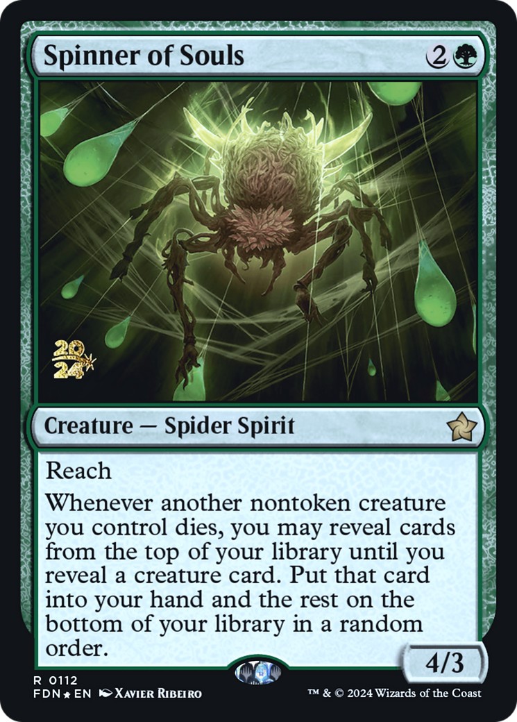 2024 Magic: The Gathering Foundations Promos Spinner of Souls #112s trading card