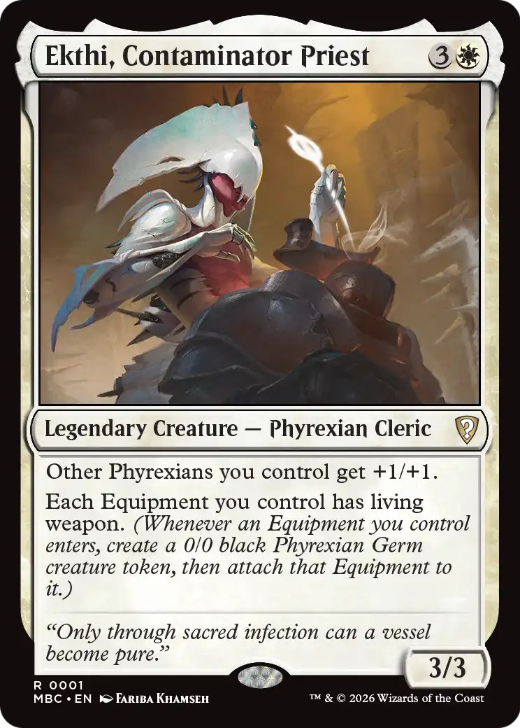 2026 Magic: The Gathering Mystery Booster Commander Edition Ekthi, Contaminator Priest #1 trading card