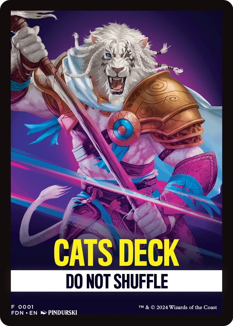 2024 Magic: The Gathering Foundations Front Cards Cats #1 trading card