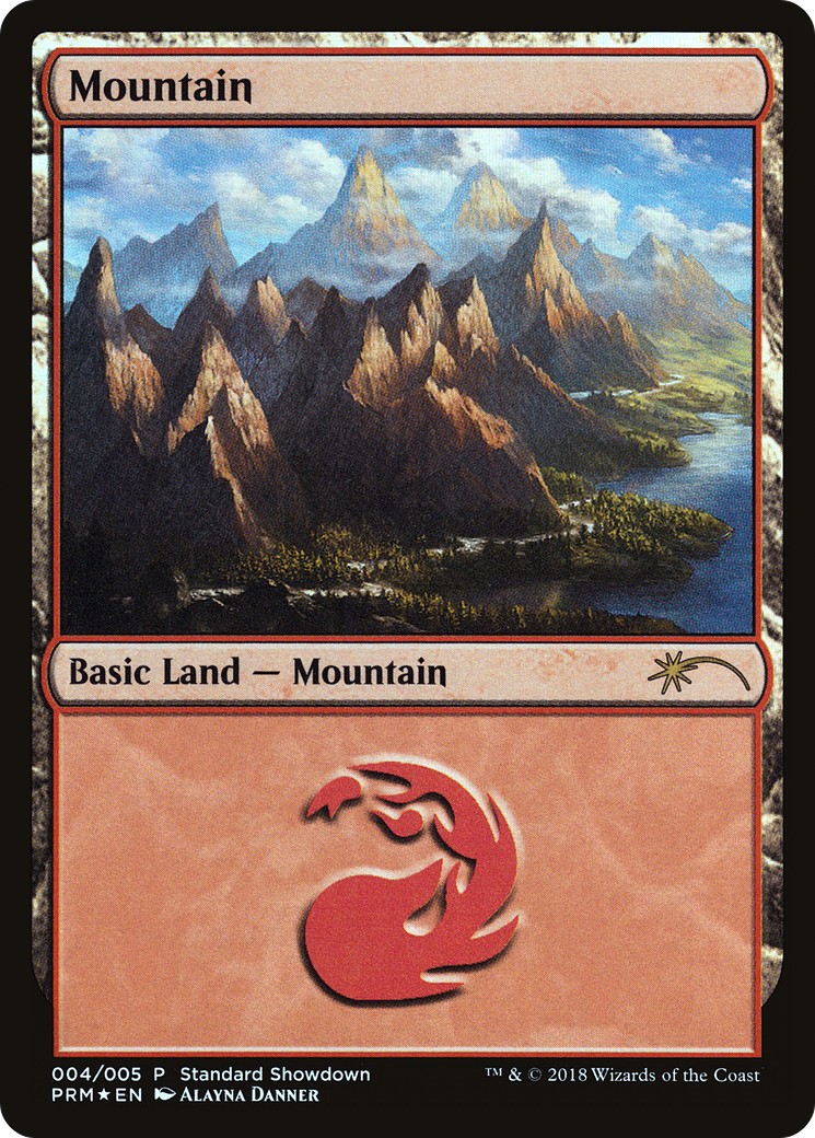 2018 Magic: The Gathering M19 Standard Showdown Mountain #4 trading card