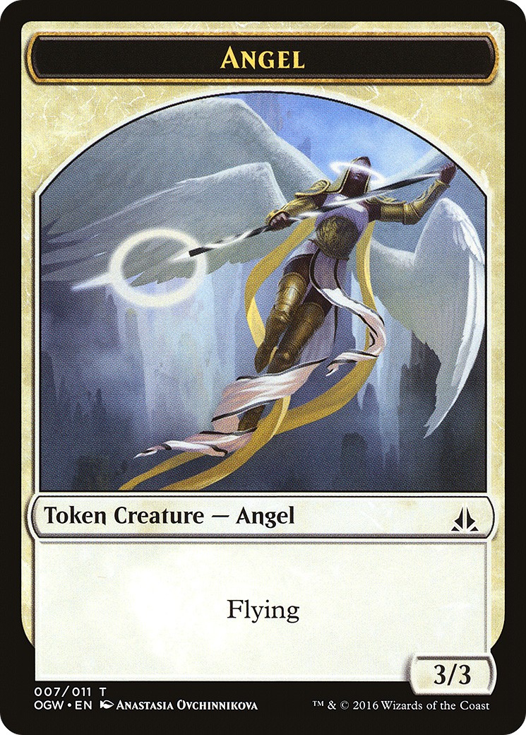 2016 Magic: The Gathering Oath of the Gatewatch Tokens Angel #7 trading card