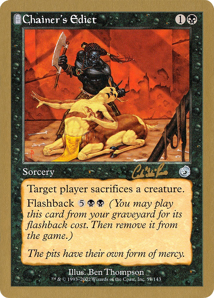 2002 Magic: The Gathering World Championship Decks 2002 Magic: The Gathering World Championship Decks #cr57 trading card