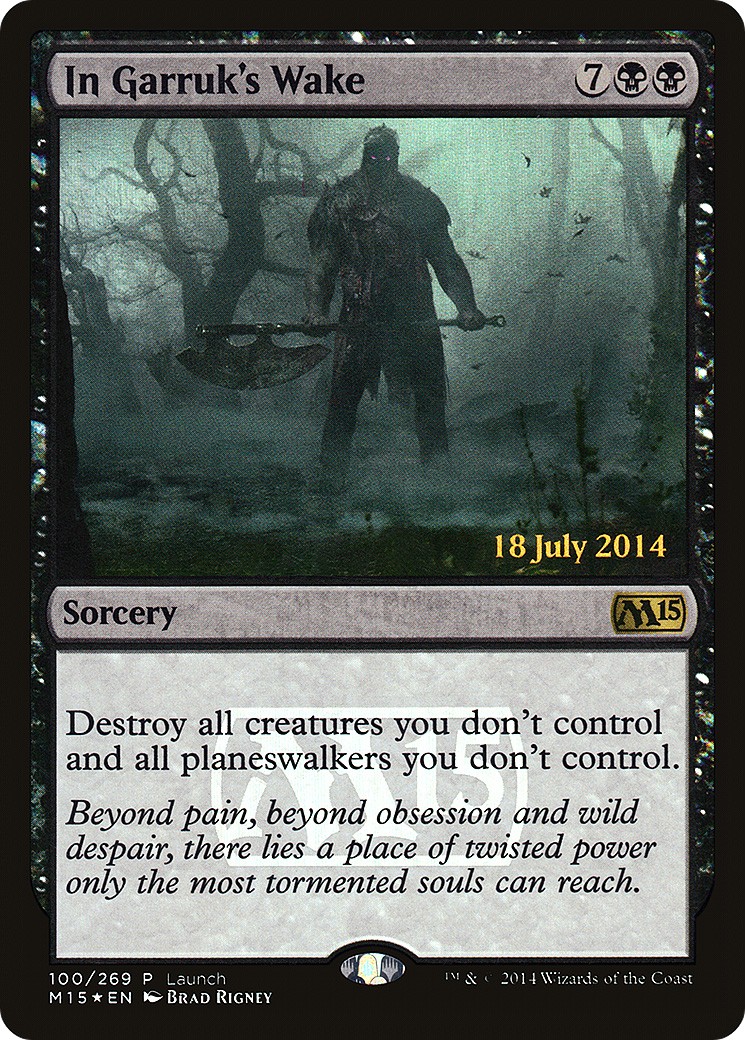 2014 Magic: The Gathering Magic 2015 Promos In Garruk's Wake #100 trading card