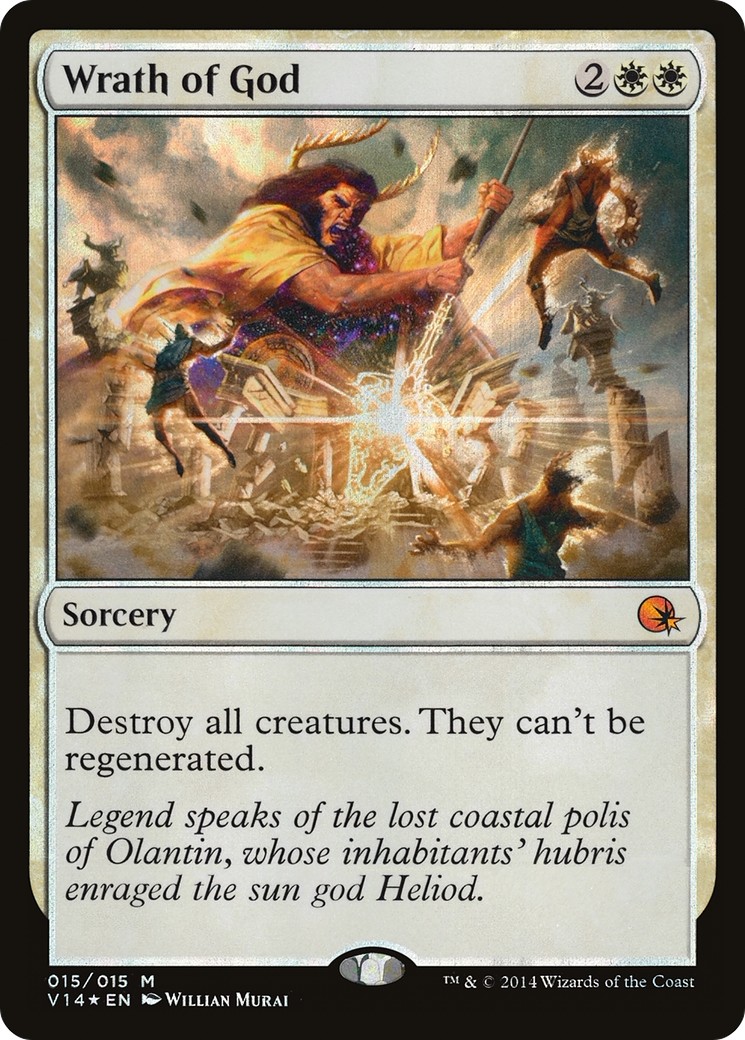 2014 Magic: The Gathering From the Vault: Annihilation Wrath of God #15 trading card