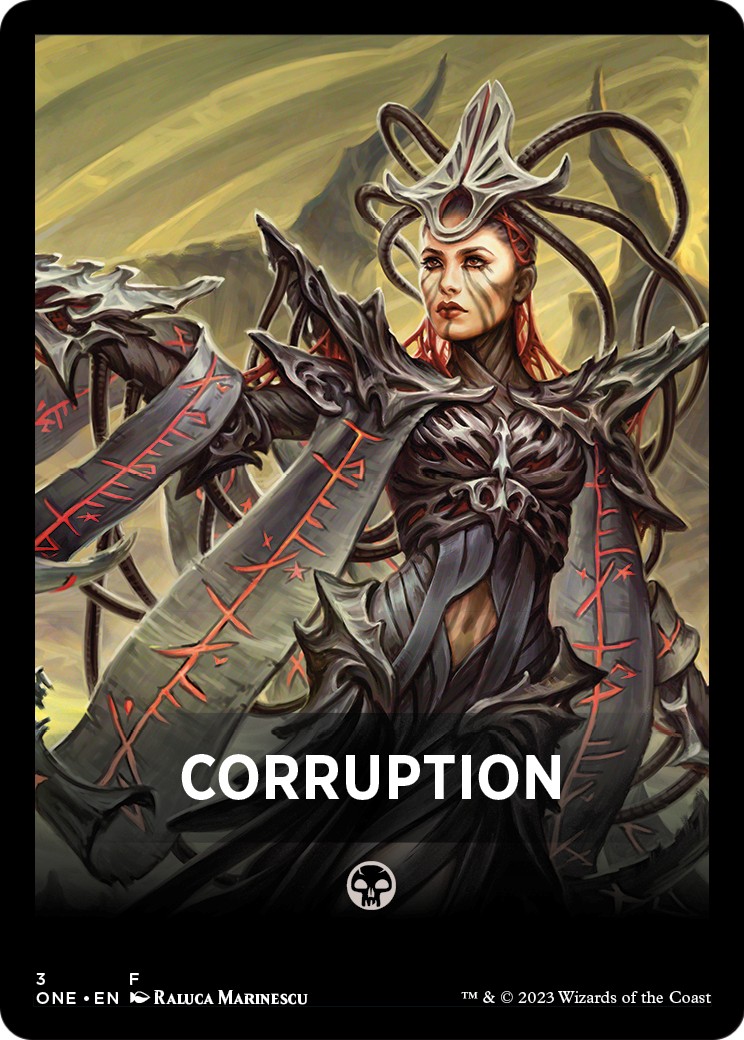2023 Magic: The Gathering Phyrexia: All Will Be One Jumpstart Front Cards Corruption #3 trading card