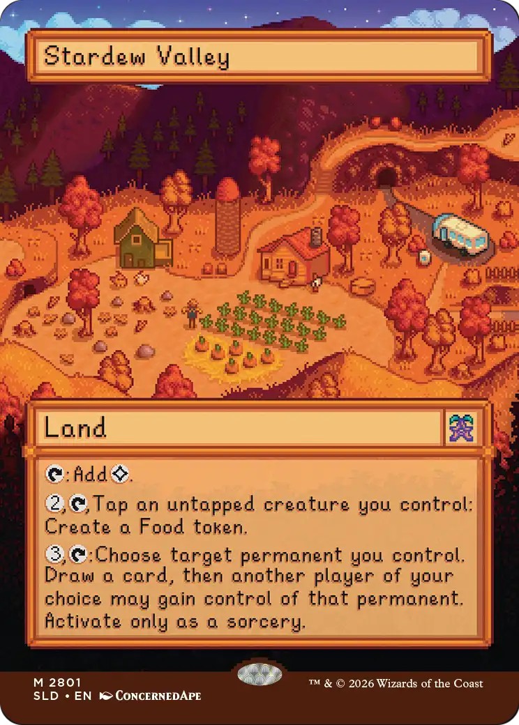 2026 Magic: The Gathering Secret Lair Drop 2026 Magic: The Gathering Secret Lair Drop #2801 trading card