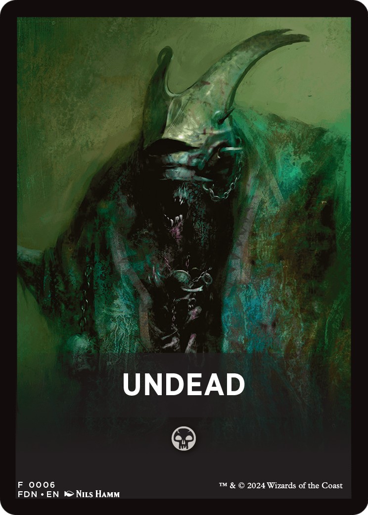 2024 Magic: The Gathering Foundations Front Cards Undead #6 trading card