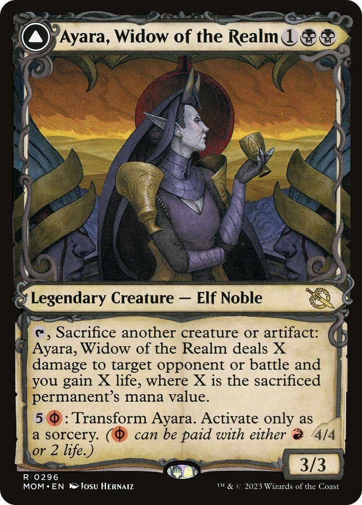 Ayara, Widow of the Realm // Ayara, Furnace Queen - Image 1