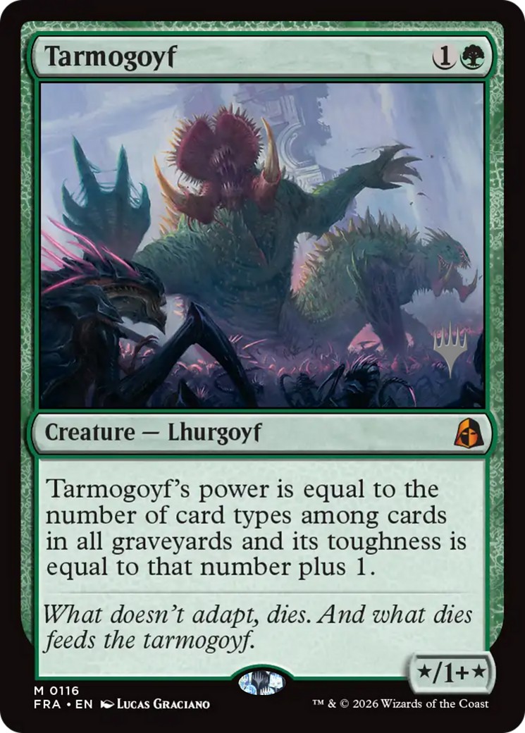 2026 Magic: The Gathering Reality Fracture Promos Tarmogoyf #116p trading card