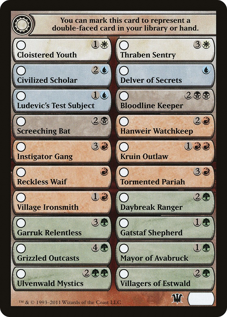 Innistrad Checklist - Image 1