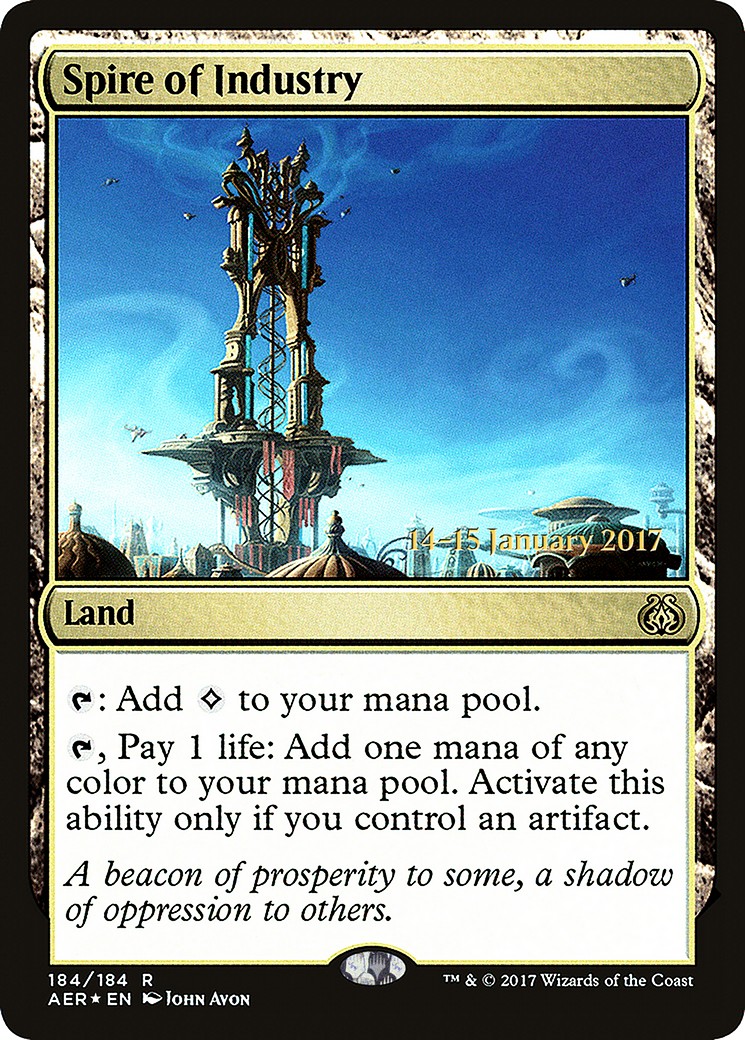 2017 Magic: The Gathering Aether Revolt Promos 2017 Magic: The Gathering Aether Revolt Promos #184s trading card