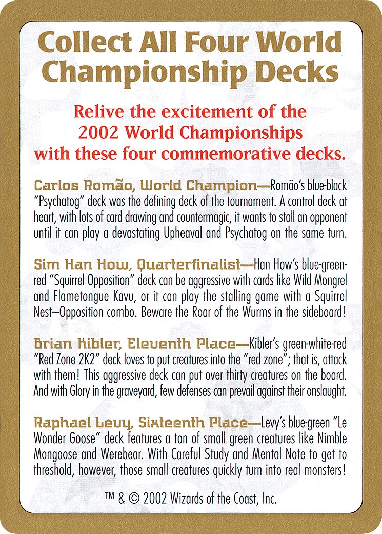 2002 World Championships Ad - Image 1