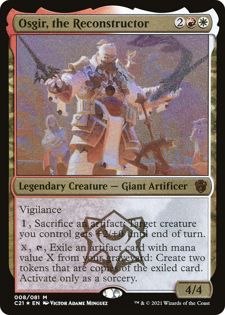 2021 Magic: The Gathering Commander 2021 Display Commanders Osgir, the Reconstructor #8 trading card
